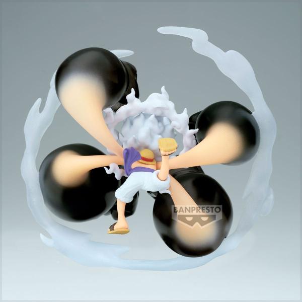One Piece World Collectable Figure Special PVC Statue Monkey D. Luffy Gear5 Gum Dawn Gatling 12 cm